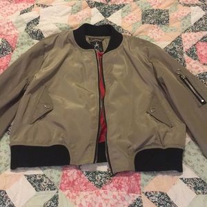 Green bomber jacket